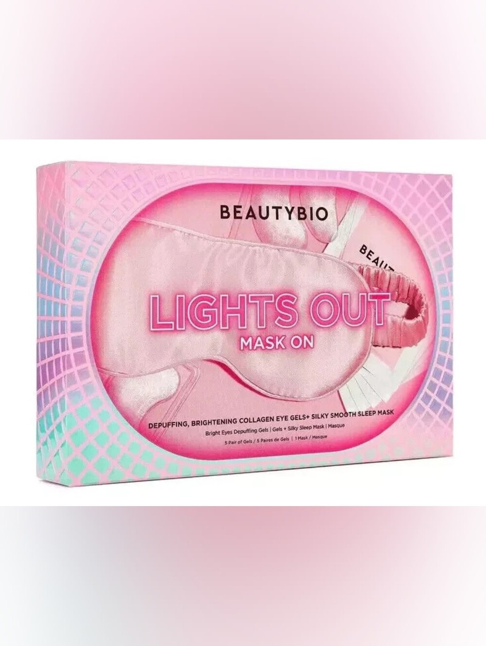 Lights Out Mask On Sleep Mask & Eye Gel Set 5 Pairs